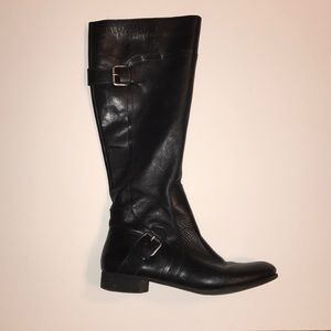 Nine West black riding boots